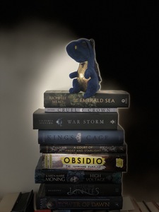 Nikki the Sapphired Book Dragon AKA NixieNut 