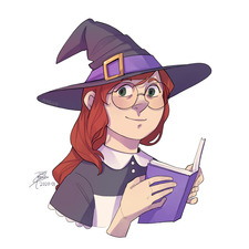 Witch  With A Book