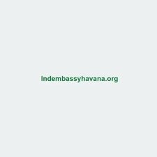 Ind Embassy  Havana