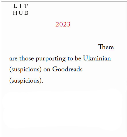 Goodreads profile picture for @ukrainian