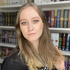 Kayla with a Book