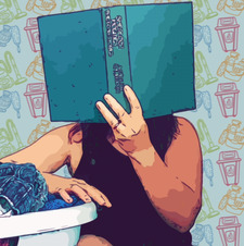 Laurence Reading Instead of Cleaning