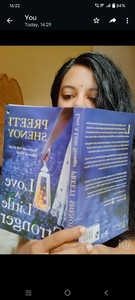 Writer reading 