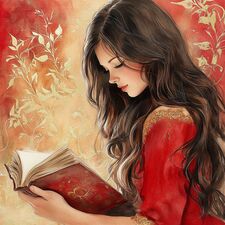 Girl Reading Books Too