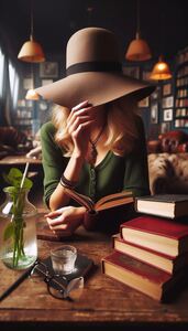 La mujer del vestido verde