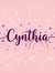 Cynthia...